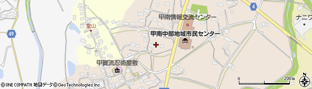 滋賀県甲賀市甲南町竜法師564周辺の地図