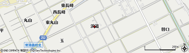 愛知県常滑市金山（浜道）周辺の地図