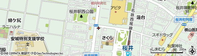 ほっともっと　安城桜井店周辺の地図