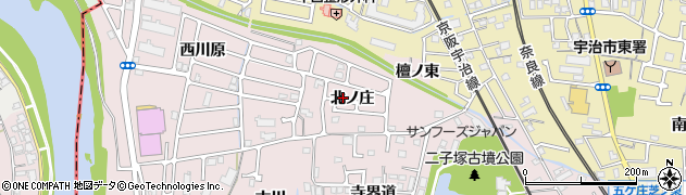 京都府宇治市五ケ庄（北ノ庄）周辺の地図
