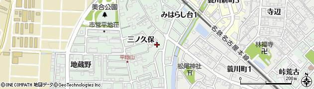 愛知県岡崎市蓑川町井ノ口周辺の地図