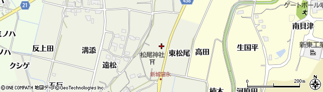 愛知県新城市富永（松尾）周辺の地図
