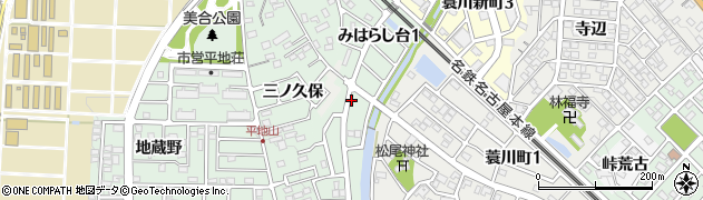 愛知県岡崎市みはらし台周辺の地図