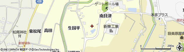愛知県新城市大宮（南貝津）周辺の地図