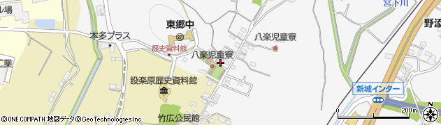 愛知県新城市八束穂993周辺の地図