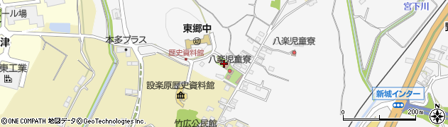愛知県新城市八束穂（天王）周辺の地図