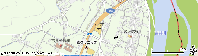 株式会社タカハラ　ティオ吉井店周辺の地図