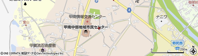 滋賀県甲賀市甲南町竜法師629周辺の地図