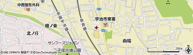 京都府宇治市木幡南端8周辺の地図