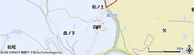 兵庫県宝塚市大原野（岩坪）周辺の地図