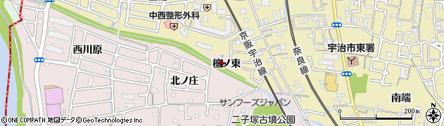 京都府宇治市五ケ庄檀ノ東周辺の地図