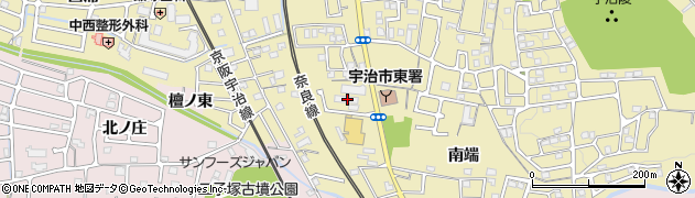 京都府宇治市木幡南端7周辺の地図