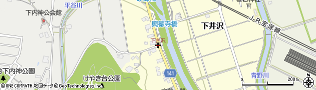 下井沢周辺の地図