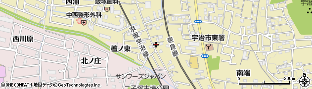 京都府宇治市木幡南端18周辺の地図