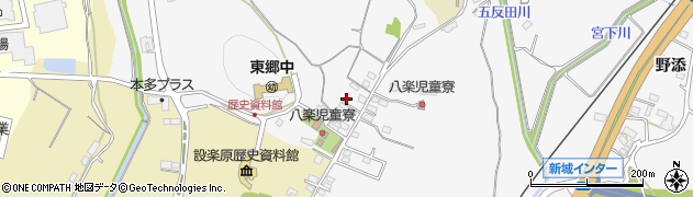 愛知県新城市八束穂1000周辺の地図