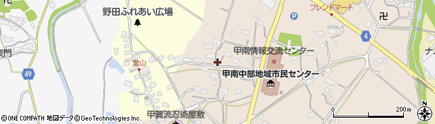滋賀県甲賀市甲南町竜法師525周辺の地図