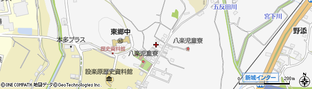 愛知県新城市八束穂1001周辺の地図