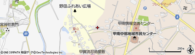 滋賀県甲賀市甲南町竜法師518周辺の地図
