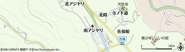 兵庫県猪名川町（川辺郡）万善（南アジヤリ）周辺の地図