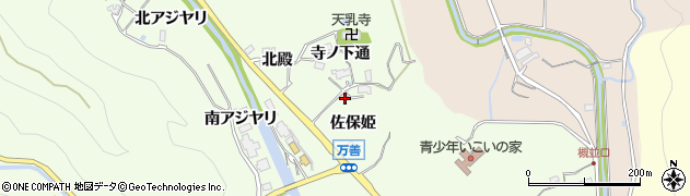 兵庫県猪名川町（川辺郡）万善周辺の地図