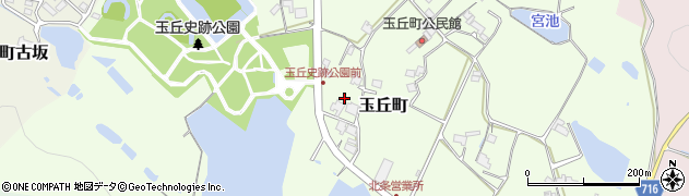 兵庫県加西市玉丘町周辺の地図