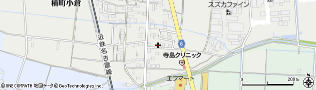三重県四日市市楠町小倉446周辺の地図