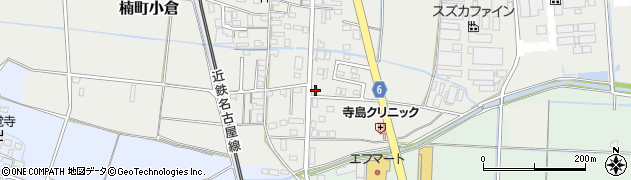 三重県四日市市楠町小倉450周辺の地図