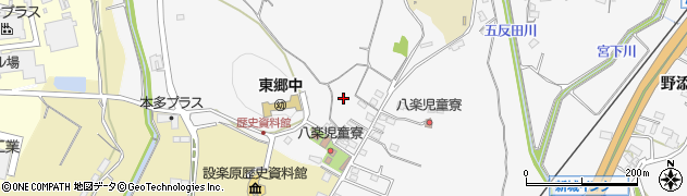愛知県新城市八束穂（屋敷）周辺の地図