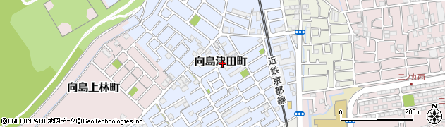 京都府京都市伏見区向島津田町周辺の地図