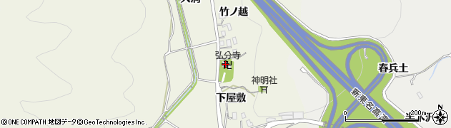 愛知県岡崎市下衣文町下屋敷12周辺の地図