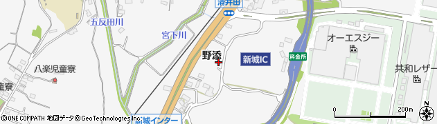 愛知県新城市八束穂198周辺の地図