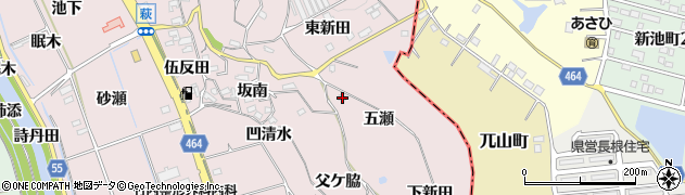 愛知県知多郡阿久比町萩五瀬32周辺の地図