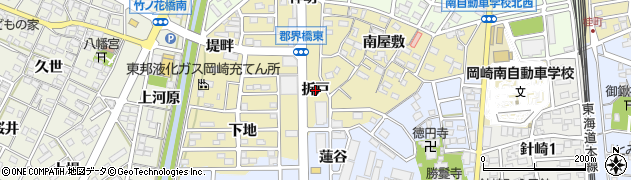 愛知県岡崎市柱町（折戸）周辺の地図