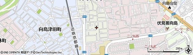 京都府京都市伏見区向島中島町周辺の地図