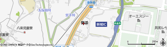 愛知県新城市八束穂193周辺の地図