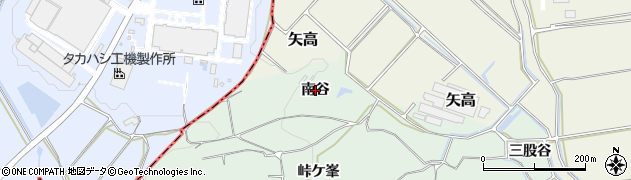 愛知県阿久比町（知多郡）植大（南谷）周辺の地図