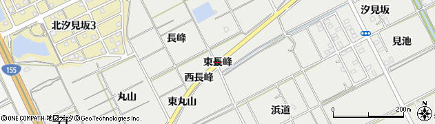 愛知県常滑市金山（東長峰）周辺の地図