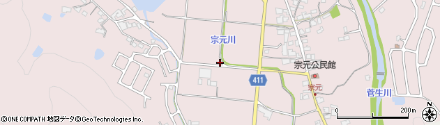 兵庫県姫路市夢前町菅生澗1416周辺の地図