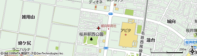 愛知県安城市桜井町（貝戸尻）周辺の地図