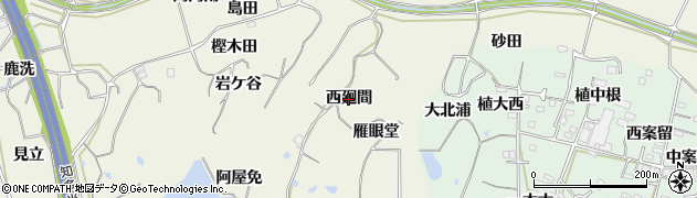 愛知県阿久比町（知多郡）矢高（西廻間）周辺の地図