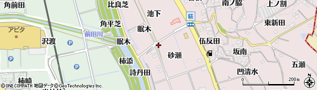 愛知県知多郡阿久比町萩詩丹田20周辺の地図