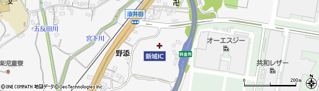 愛知県新城市八束穂（福田）周辺の地図