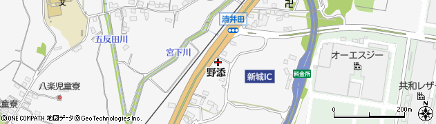 愛知県新城市八束穂197周辺の地図