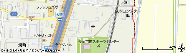京都府長岡京市神足（七ノ坪）周辺の地図