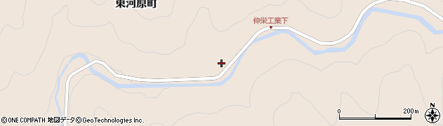 愛知県岡崎市東河原町（日面）周辺の地図