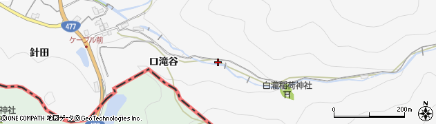 兵庫県川西市黒川（大原）周辺の地図
