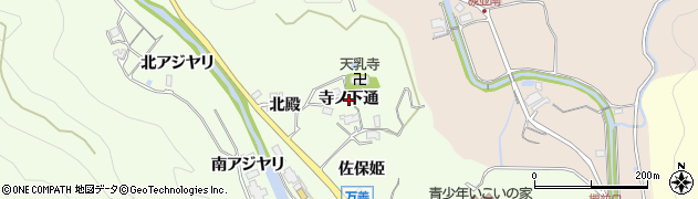 兵庫県猪名川町（川辺郡）万善（寺ノ下通）周辺の地図