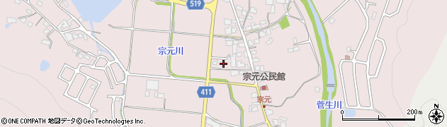 兵庫県姫路市夢前町菅生澗1430-3周辺の地図