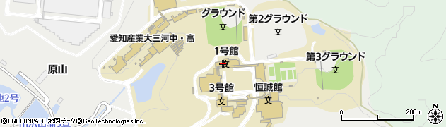 愛知産業大学　就職指導室周辺の地図