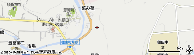 愛知県岡崎市樫山町（茱み蔓）周辺の地図
